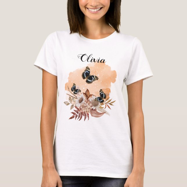 Camiseta Bouquet floral blooming garden (Anverso)