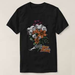 Camiseta Bouquet Flowers Feliz Halloween