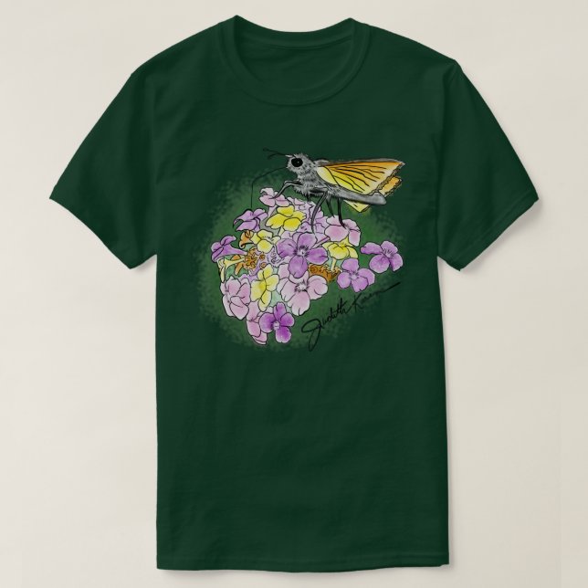 Camiseta Bouquet mariposa (Diseño del anverso)