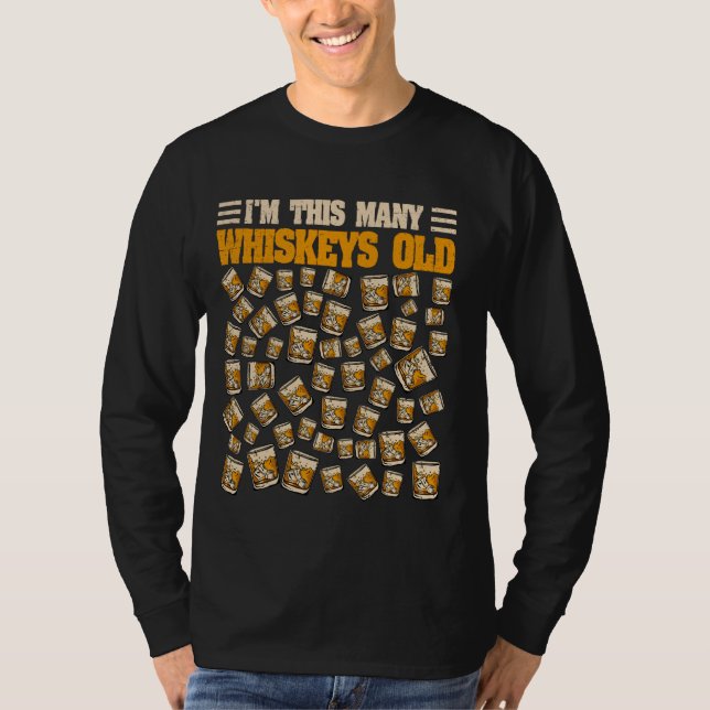 Camiseta Bourbon, bebedor de Whiskey de 54 años, 54 cumplea (Anverso)