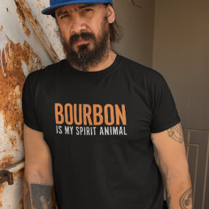 Camiseta Bourbon Es Mi Animal Espiritual Vintage Americano