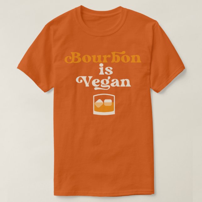 Camiseta Bourbon es Vegan Kentucky Drinker (Diseño del anverso)