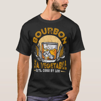 Camiseta Bourbon Es Whiskey De Verduras Divertido Bebedor D