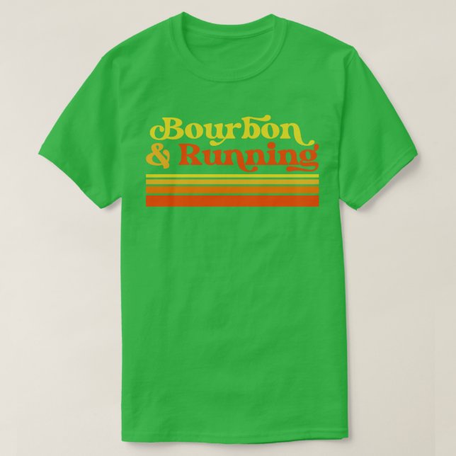 Camiseta Bourbon Running Bourbon Drinker Marathon Runner (Diseño del anverso)