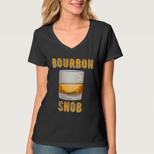 Camiseta Bourbon Snob  Whiskey Drinker (Anverso)