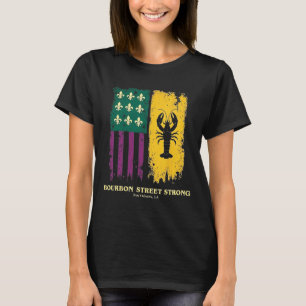 Camiseta Bourbon Street Strong New Orleans Orleans Orleans