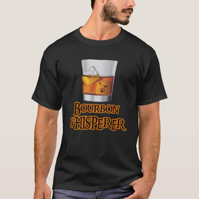 Camiseta Bourbon Whisperer Whiskey Tema Bebida (Anverso)