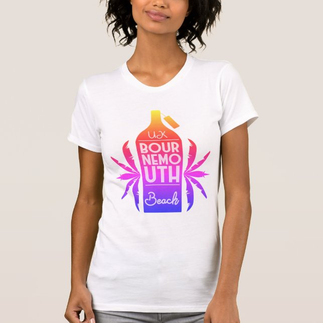 Camiseta Bournemouth Beach Rainbow (Anverso)