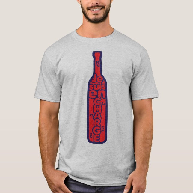 Camiseta bouteille_vin_alcool_charge_biture_humour1 (Anverso)