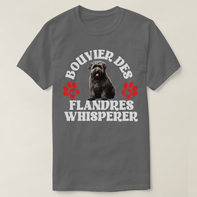 Camiseta Bouvier Des Flandres Whisperer (Diseño del anverso)