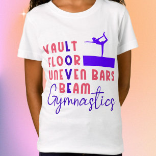 Camiseta Bóveda de Gimnasia de Amor, Bares, Vigas, Coral de