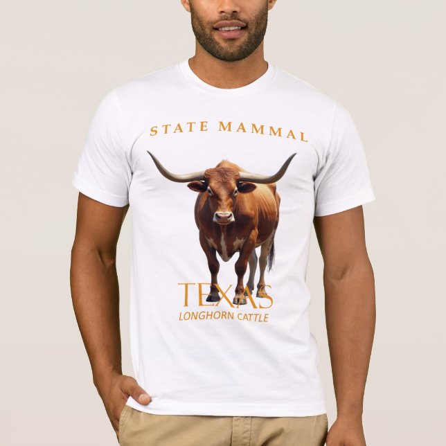 Camiseta Bovino de carne en el Territorio de Texas (Anverso)