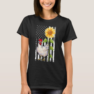Camiseta Bovino de la Granja de la Bandera Americana del Gi