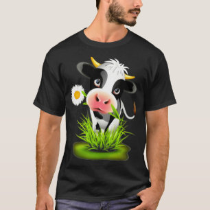 Camiseta Bovino Holstein Friesiano Vaca-Granjero Holstein 