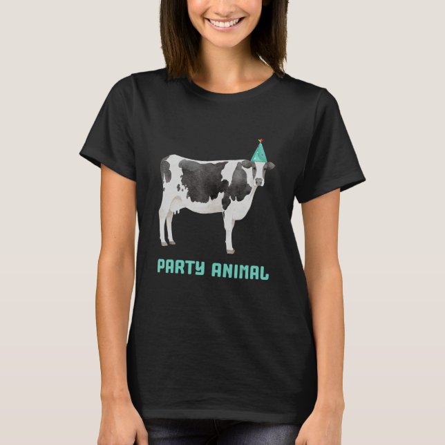 Camiseta Bovinos de fiesta de vaca de origen animal Vacas d (Anverso)