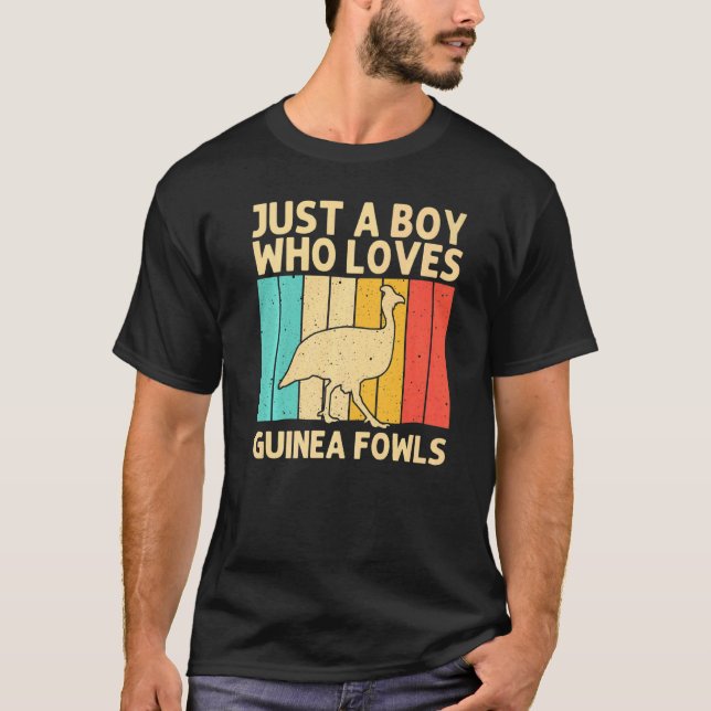 Camiseta Bovinos De Guinea Para Niños Granja De Pollos De P (Anverso)