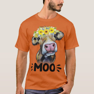 Camiseta Bovinos De vaca De Moo Cute Vaca, Ganadero De Lech