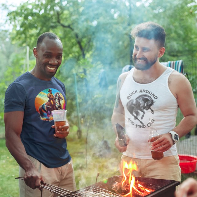 Camiseta Bovinos y caballos de colores abstractos (Subido por el creador)