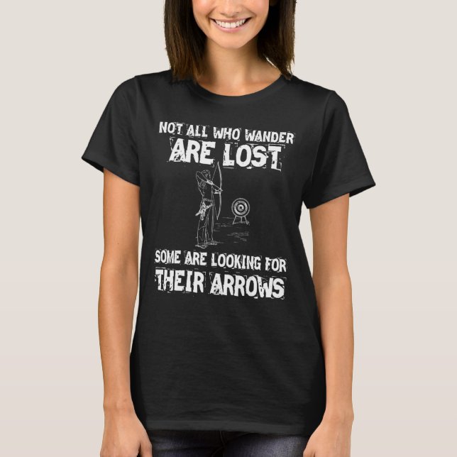 Camiseta Bow Archery Dad Objetivo Tráfico De Arquero Buscan (Anverso)