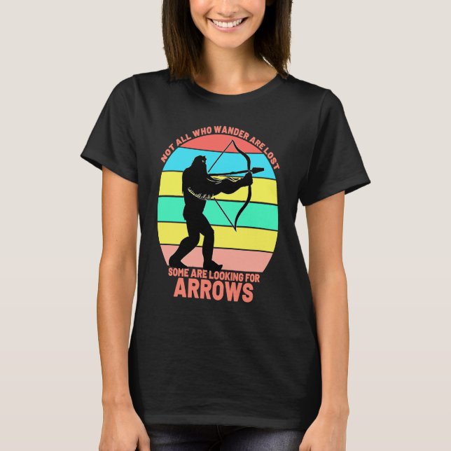 Camiseta Bow Arrow No All Wander Wander Warm Womens Archery (Anverso)