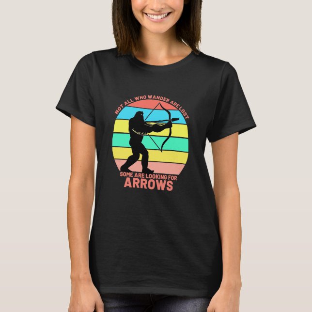 Camiseta Bow Arrow No All Wander Wander Warm Womens Archery (Anverso)