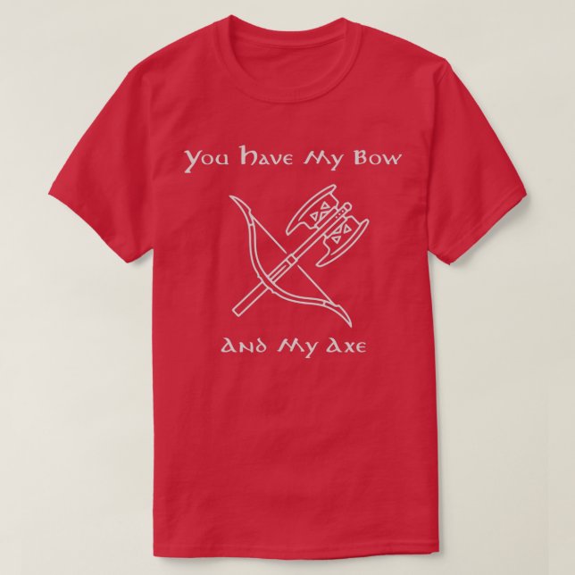 Camiseta Bow Ax (Diseño del anverso)