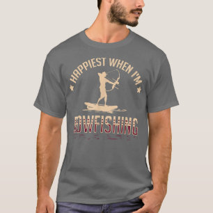 Camiseta Bow de pesca en bolera ilumina flores Crossbow Bow