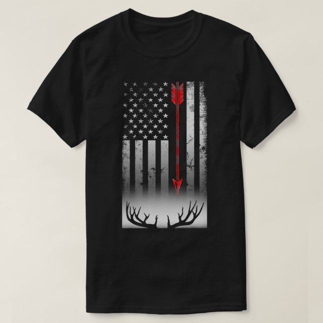 Camiseta Bow deer hunting American  Bow Hunting Lover  (Diseño del anverso)