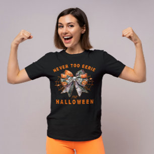 Camiseta Bow Halloween nunca fue un Fiesta gracioso
