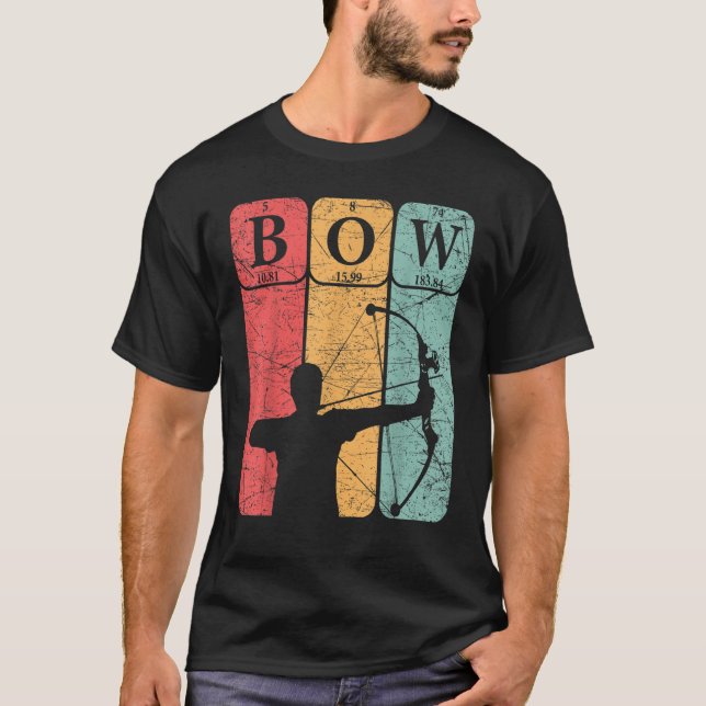Camiseta Bow Hunter Elementos Periódicos de Tabla Bow Arc D (Anverso)