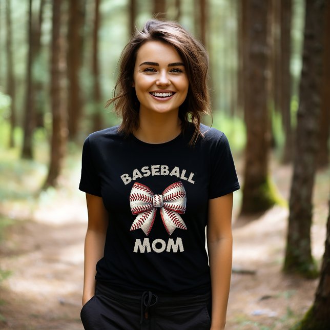 Camiseta Bow, mamá del béisbol (Subido por el creador)