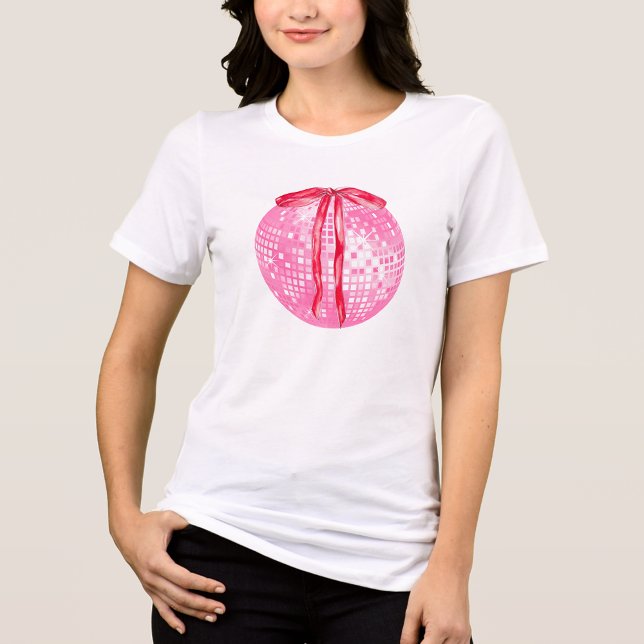 Camiseta Bow rosa y rojo disco (Subido por el creador)