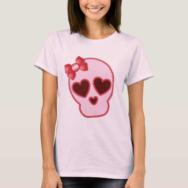 Camiseta Bow Skull De Batgirl (Anverso)