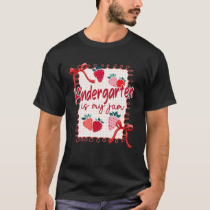 Camiseta Bow Strawberry Kindergarten es mi profesor favorit