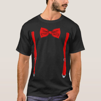 Camiseta Bow Tie Con Suspendedores Boda Gracioso Y Especial