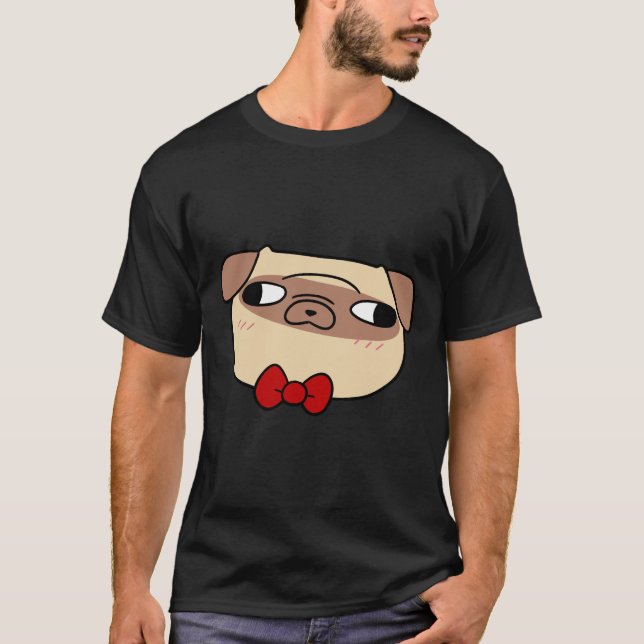Camiseta Bow Tie Pug Face Classic T-Shirt 598 (Anverso)