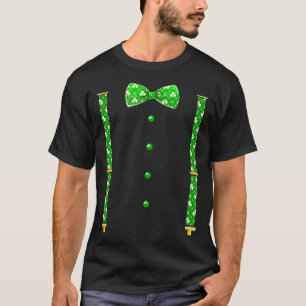 Camiseta Bow Tie St Patrick Day Shamrock Costume Regalo Hom