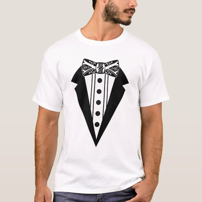 Camiseta Bow Tie y Tux (Anverso)