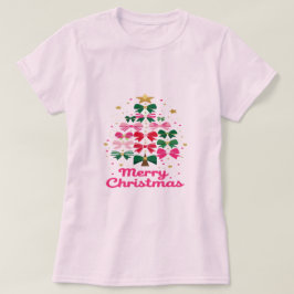 Camiseta Bow Tree – Merry Christmas in Style
