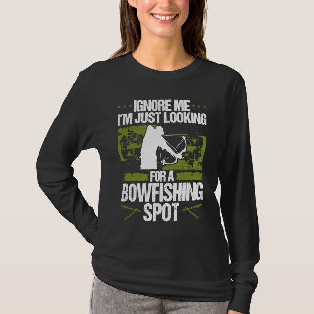 Camiseta Bowfisher Fisherman Bowfishing Spot Archer Bowhunt (Anverso)