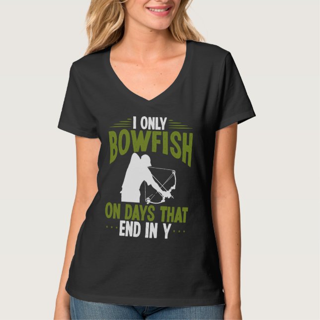 Camiseta Bowfisher on days end in y Bowfishing Bowhunter Fi (Anverso)