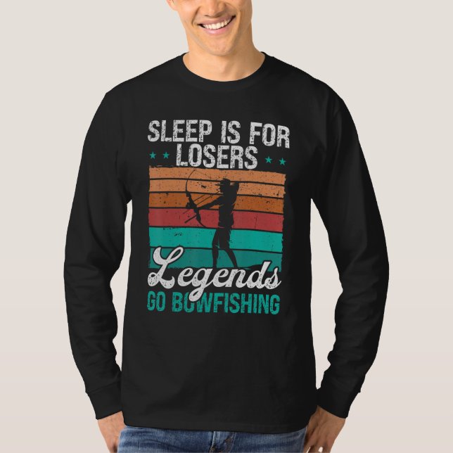 Camiseta Bowfisher Sleep is for Losers Airboat Fisherman Bo (Anverso)