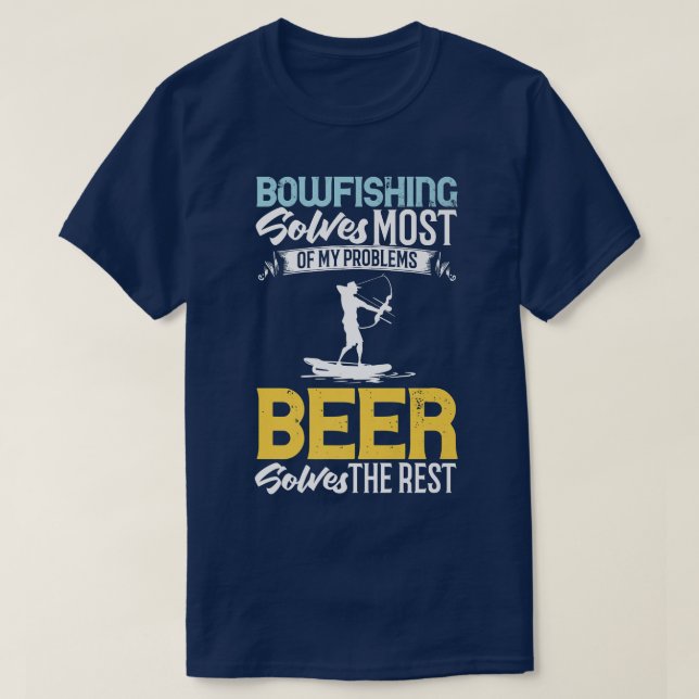 Camiseta Bowfishing Bow Lights Arrows Crossbow Bowfisher  (Diseño del anverso)