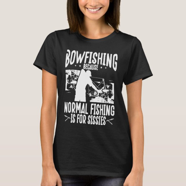Camiseta Bowfishing Bowhunter Fisherman Airboat Bow Hunter  (Anverso)