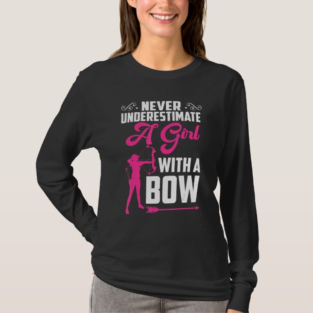 Camiseta Bowhunter Shooting Fans  Archery For Girls Women (Anverso)