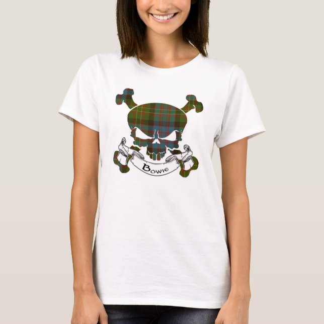 Camiseta Bowie Tartan Skull Shirt (Anverso)
