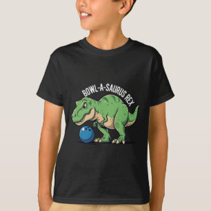 Camiseta Bowl-a-saurus Rex Dinosaurio Divertido Bolos Humor