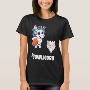 Camiseta Bowler Bowling Unicorn Strike Bowling Pin Bowling