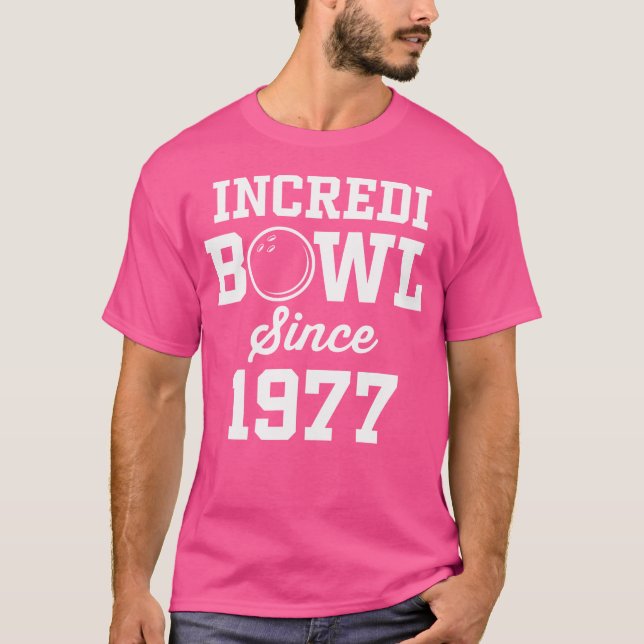 Camiseta Bowler De 47 Años 1977 47º Cumpleaños (Anverso)