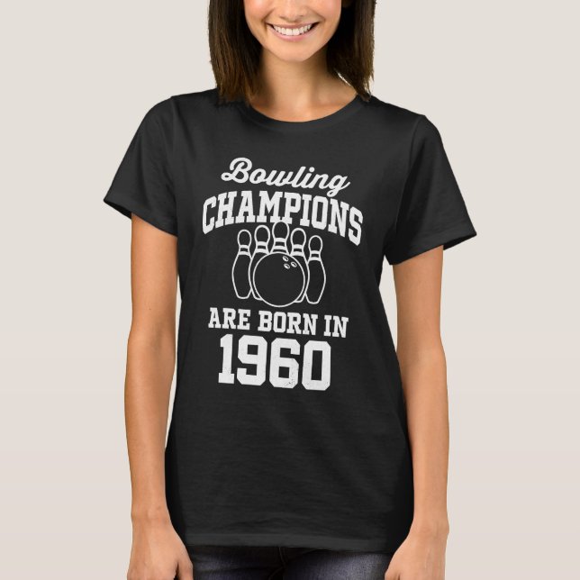 Camiseta Bowler de 63 años de edad 1960 63 cumpleaños (Anverso)